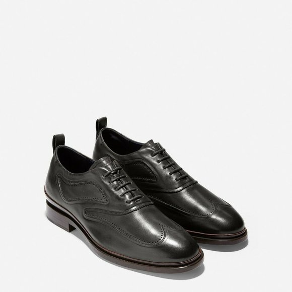 Cole Haan Men's Washington Grand Dark Gray Leather Oxford Dress Shoes 11.5M NIB - Picture 1 of 9